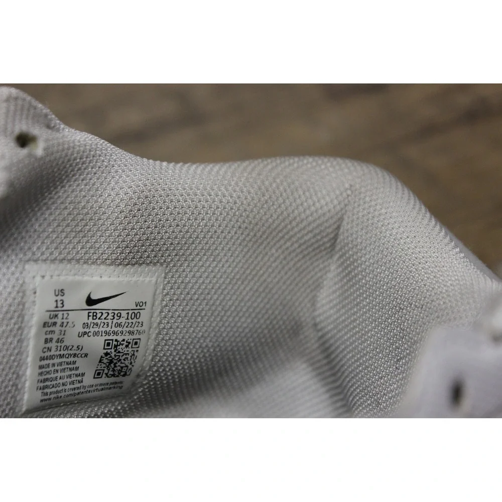 Nike LeBron Witness VIII White‎ Grey Basketball Sneakers Men's Size 13